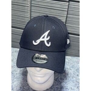 Atlanta Braves New‎ Era 9FORTY Adjustable Baseball Cap Hat MLB Navy